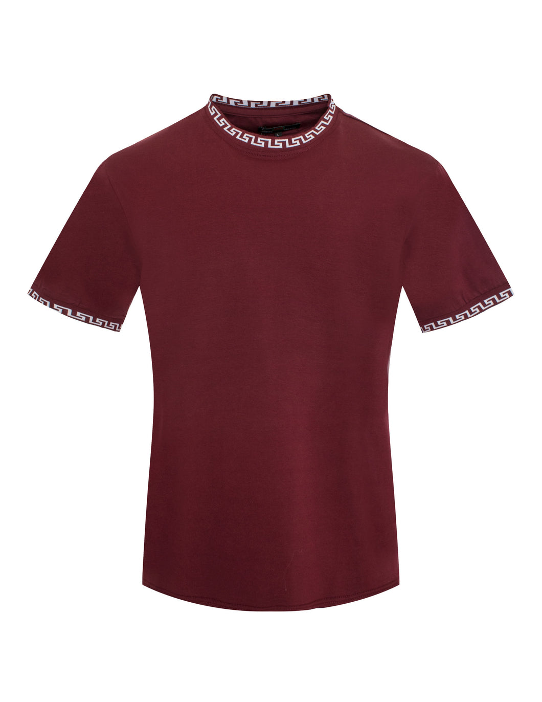 Burgundy Crew Neck Tee-Shirt