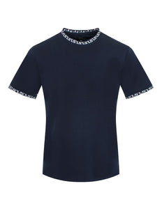 Navy Crew Neck Tee-Shirt