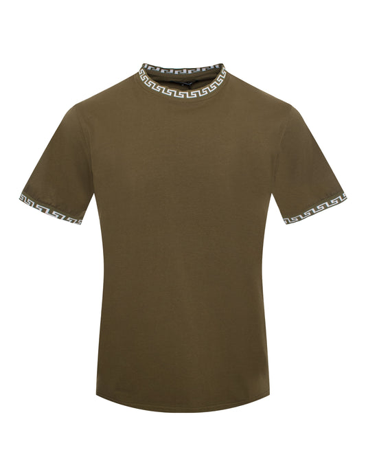 Olive Crew Neck Tee-Shirt