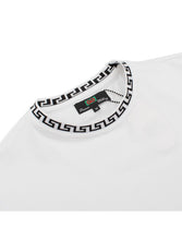 White Black Crew Neck Tee-Shirt