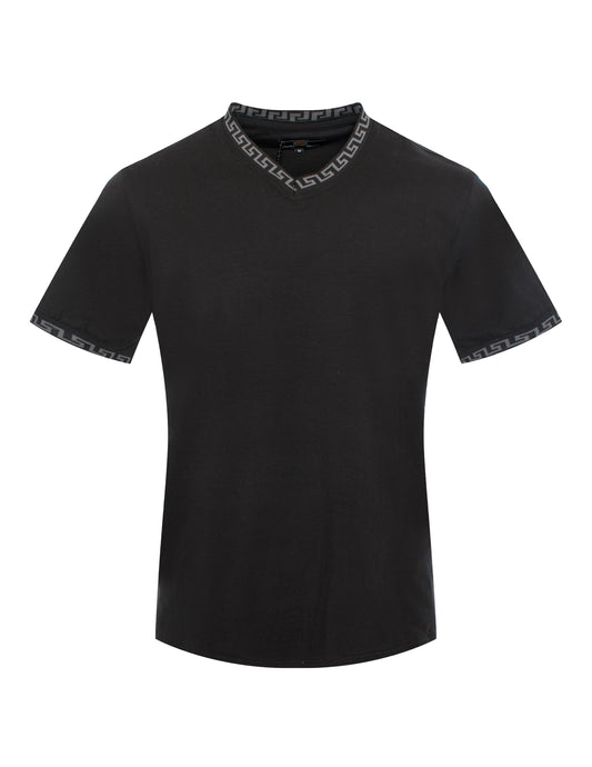 Black Charcoal Men's V-Neck T-Shirt