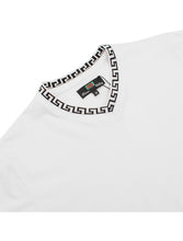 White Black Men's V-Neck T-Shirt