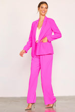 Ultra Pink Pintuck Wide Leg Trouser