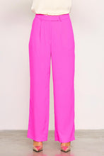 Ultra Pink Pintuck Wide Leg Trouser