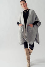 Grey Kate Open Front Fleece Kimono