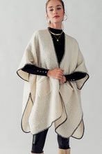 Ivory Kate Open Front Fleece Kimono