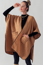 Camel Kate Open Front Fleece Kimono