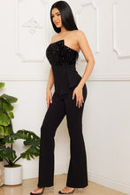 Black Multi Color Sequin Jumpsuit
