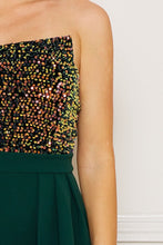 Hunter Green Multi Color Sequin Jumpsuit