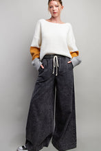 Off White Color Block Long Sleeve Sweater