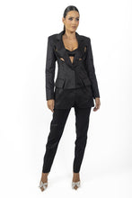 Meghan Cutout Black Women's Blazer