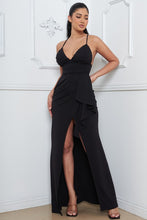 Black Cami Top Pleated Maxi Dress