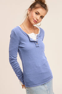 New Blue Leah Top