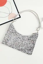 Silver Bling Sequin Tote / Shoulder Bag