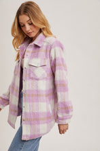 Pink Brushed Flannel Jacket