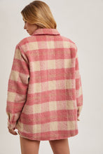 Coral Brushed Flannel Jacket