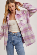 Pink Brushed Flannel Jacket