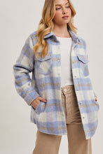 Blue Brushed Flannel Jacket
