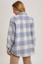 Blue Brushed Flannel Jacket