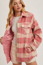 Coral Brushed Flannel Jacket