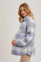 Blue Brushed Flannel Jacket