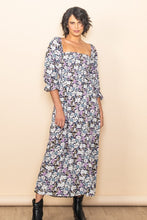 Black On & Off Shoulder Floral Maxi Dress