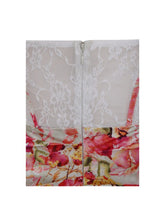 Zarina Red Floral Corset Satin Gown