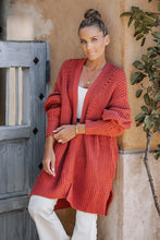 Rust Effortless Oversized Knit Cardigan