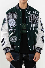 Green The Best Never Rest Championship Varsity Jacket