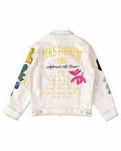 L.Khaki Art Dealer Graphic Nostalgic Fit Trucker Jacket