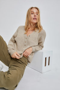 Oatmeal The Hannah Sweater