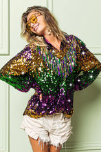 Mardi Gras Fringe Mardi Gras Sequin Top