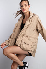 Camel Parachute Long Sleeves Jacket