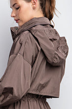 Brown Parachute Long Sleeves Jacket