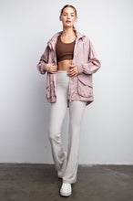 Mauve Parachute Long Sleeves Jacket