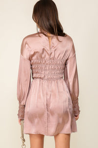 Blush Smocking Detail Dress