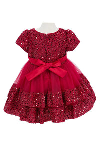 Burgundy Baby Dress