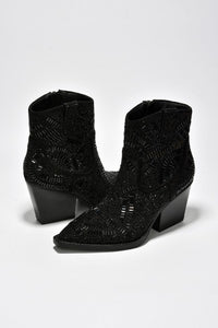 Black 3 Colors Booties