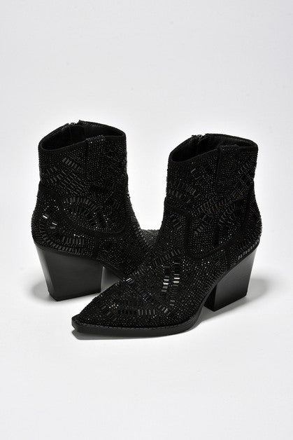 Black 3 Colors Booties