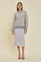 Grey Chunky Knit Sweater