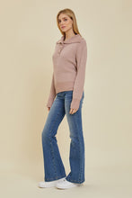 Taupe Button Cozy Sweater