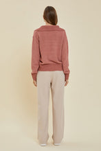 Marsala Button Cozy Sweater