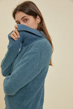 Seafoam Button Cozy Sweater