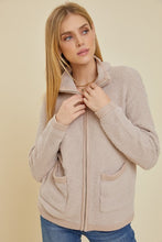Oatmeal Zip-Up Jacket