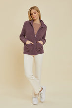 Plum Zip-Up Jacket