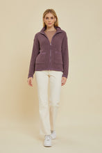 Plum Zip-Up Jacket