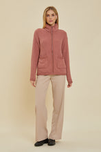 Marsala Zip-Up Jacket