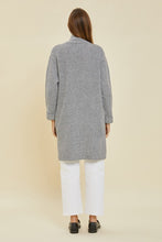 H.Grey Chunky Cable Knit Cardigan