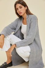 H.Grey Chunky Cable Knit Cardigan