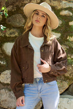 Choco Cropped Utility Pocket Jacket